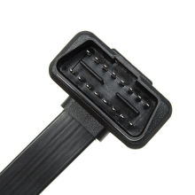 Plano 16 Pin 1 a 1or2 vehículo Dual conector enchufe Elm327 OBD 2 fideos Cable herramienta Dianostic